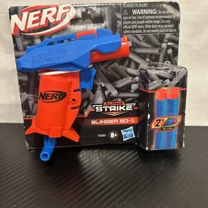 Nerf Alpha Strike Slinger SD-1 Launcher + 2 Official Darts